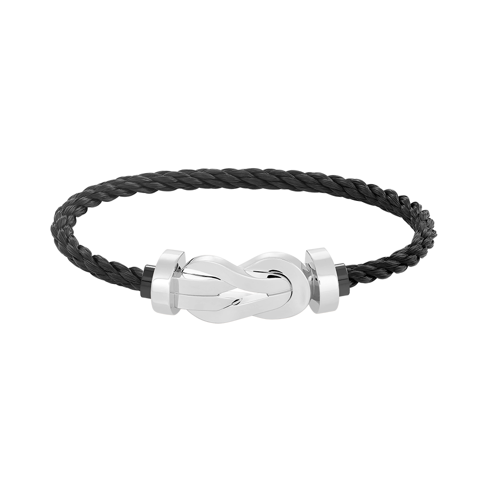 [Opulent Aurora]CHANCE LARGE 8 FIGURE BUCKLE NO DIAMOND BRACELET SILVER