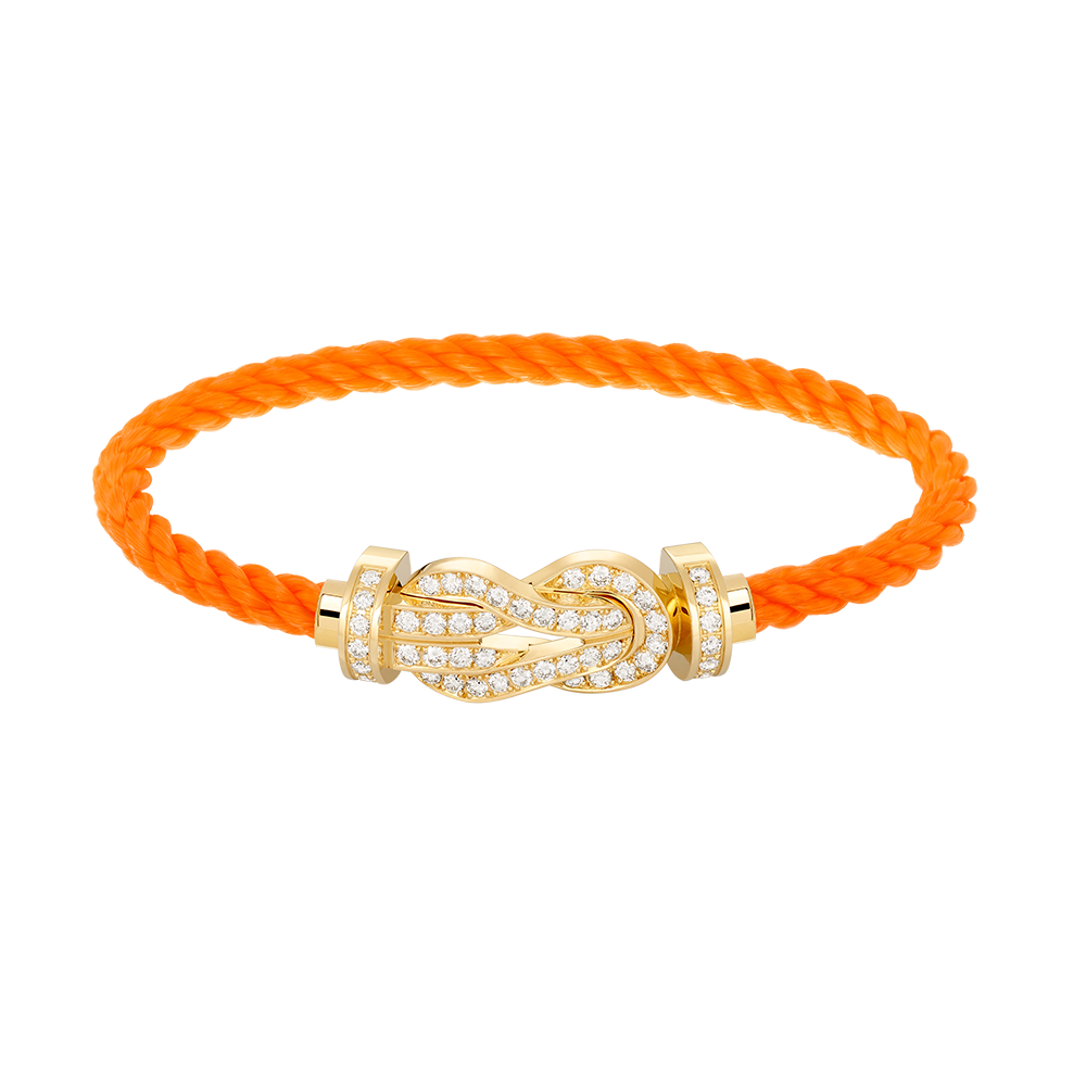[Opulent Aurora]CHANCE LARGE 8 FIGURE BUCKLE FULLDIAMOND BRACELET GOLD