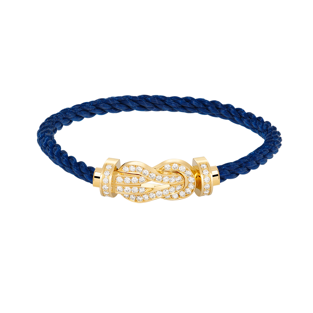 [Opulent Aurora]CHANCE LARGE 8 FIGURE BUCKLE FULLDIAMOND BRACELET GOLD