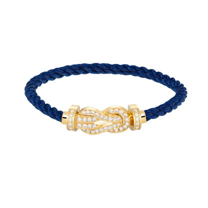 [Opulent Aurora]CHANCE LARGE 8 FIGURE BUCKLE FULLDIAMOND BRACELET GOLD