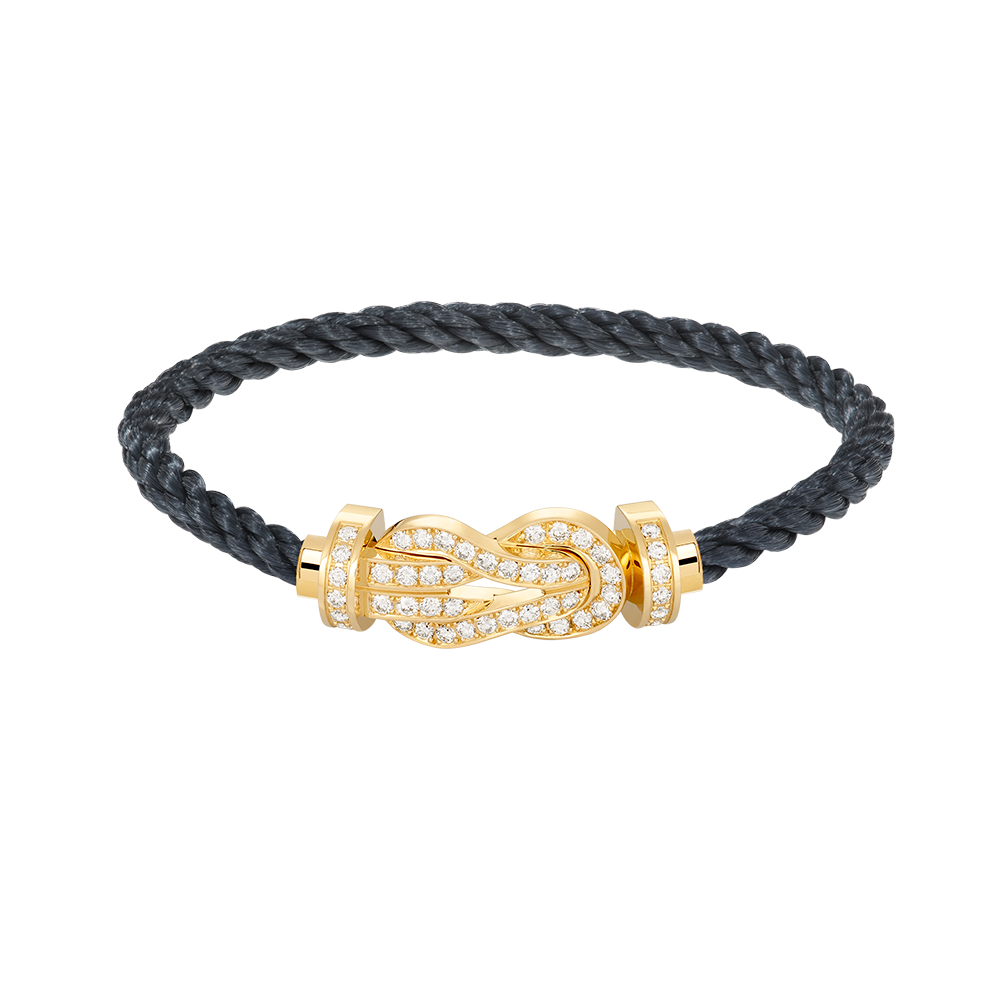 [Opulent Aurora]CHANCE LARGE 8 FIGURE BUCKLE FULLDIAMOND BRACELET GOLD