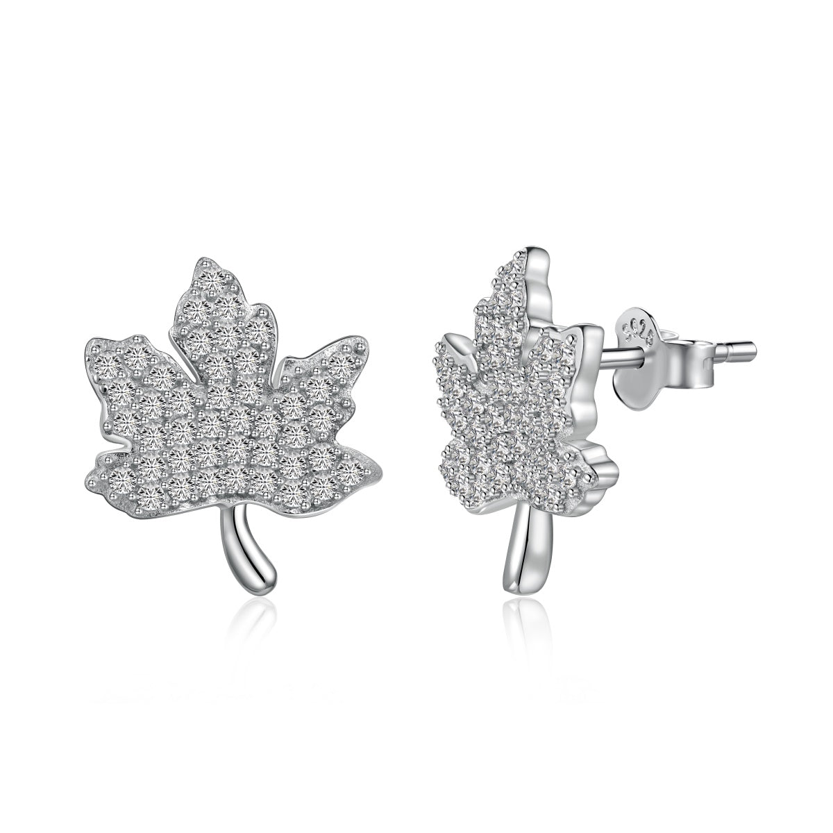 [Amore Jewelry]Exquisite Maple Leaf Design Earrings