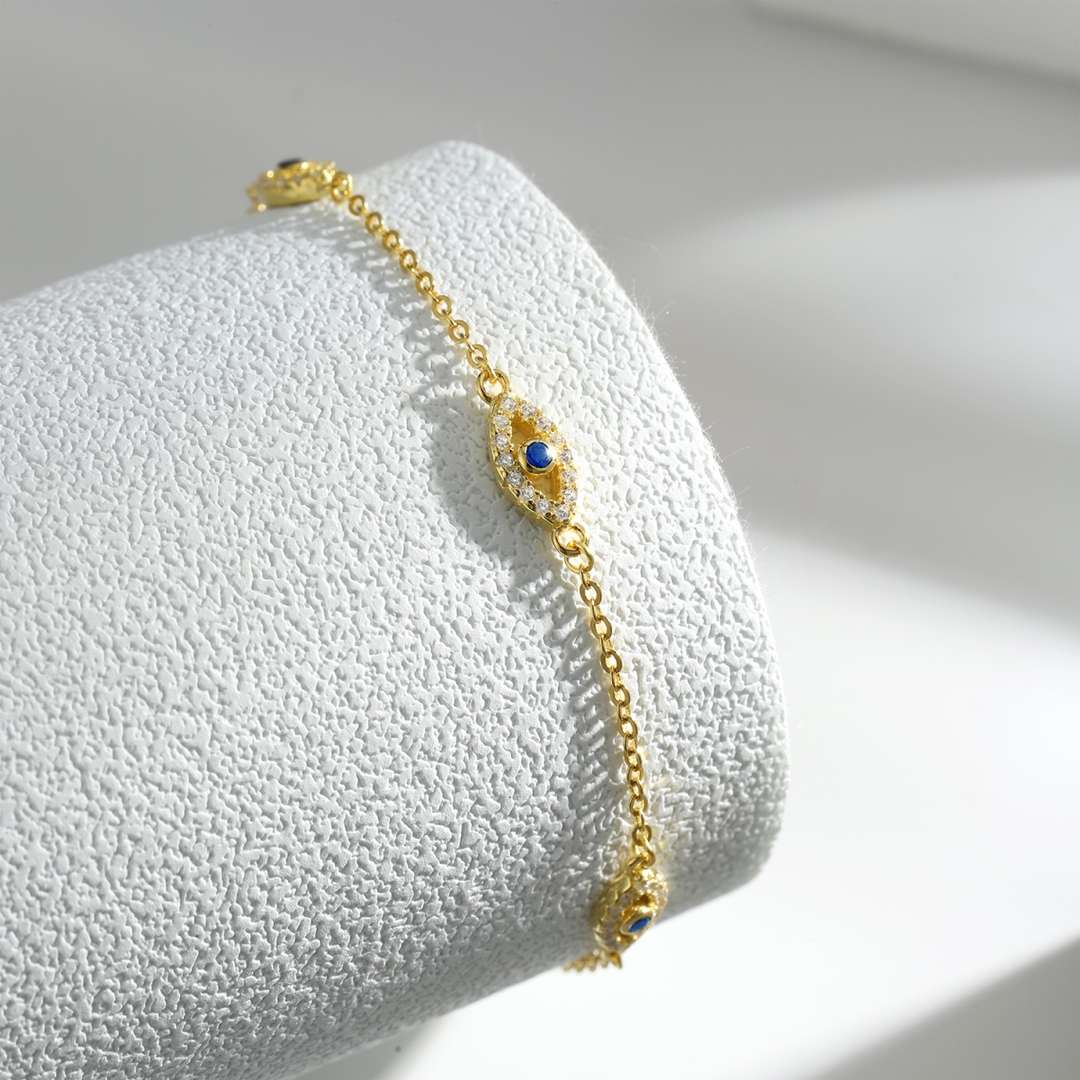 [Amore Jewelry]Evil Eye Shape Pendent Necklace