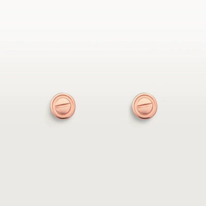 [Opulent Aurora]LOVE EARRINGS PINK GOLD 10MM