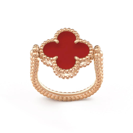 [Opulent Aurora]CLOVER RIVERSIBLE PINK GOLD RING