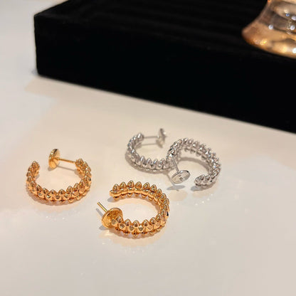[Opulent Aurora]CLASH SMALL HOOP EARRINGS