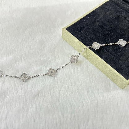 [Opulent Aurora]CLOVER 6 MOTIF DIAMOND BRACELET