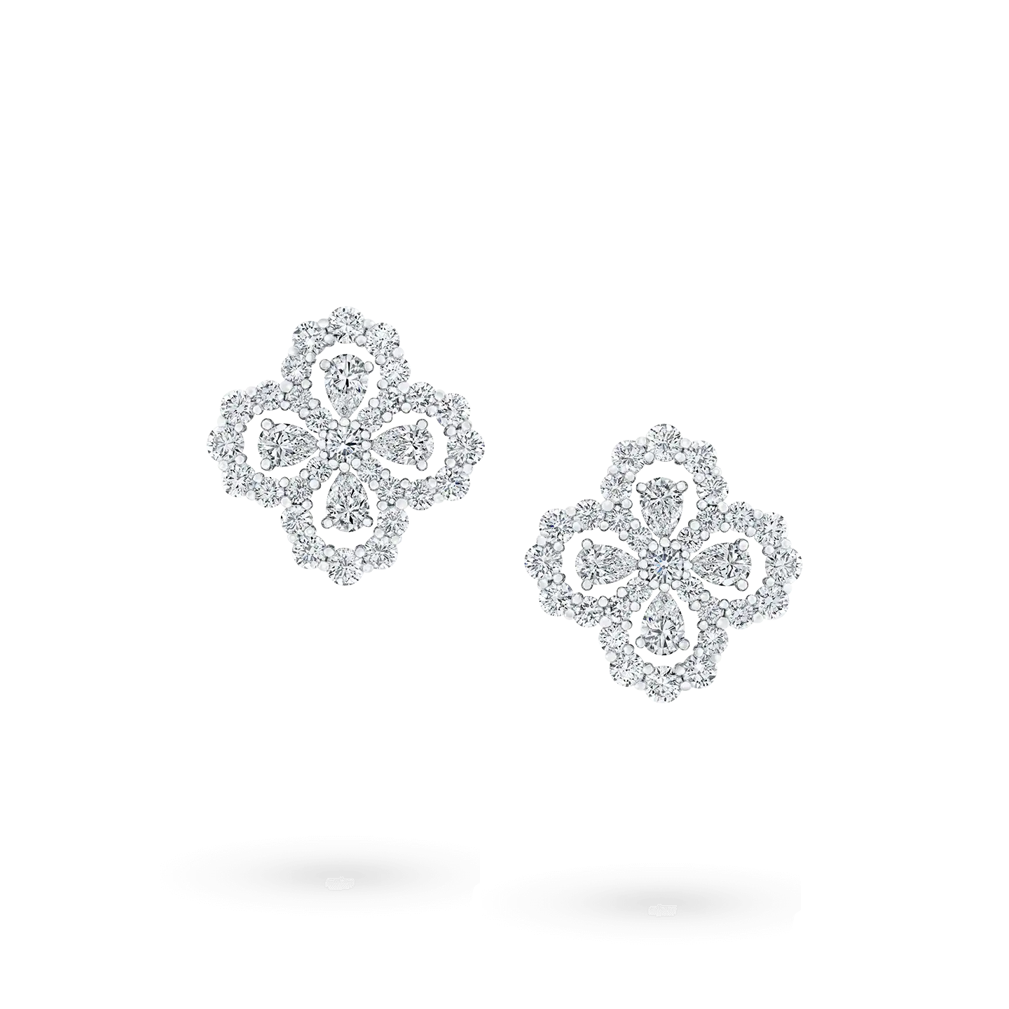 [Opulent Aurora]LOOP EARRINGS FULL MOTIF DIAMOND 16MM