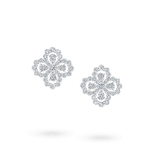 [Opulent Aurora]LOOP EARRINGS FULL MOTIF DIAMOND 16MM